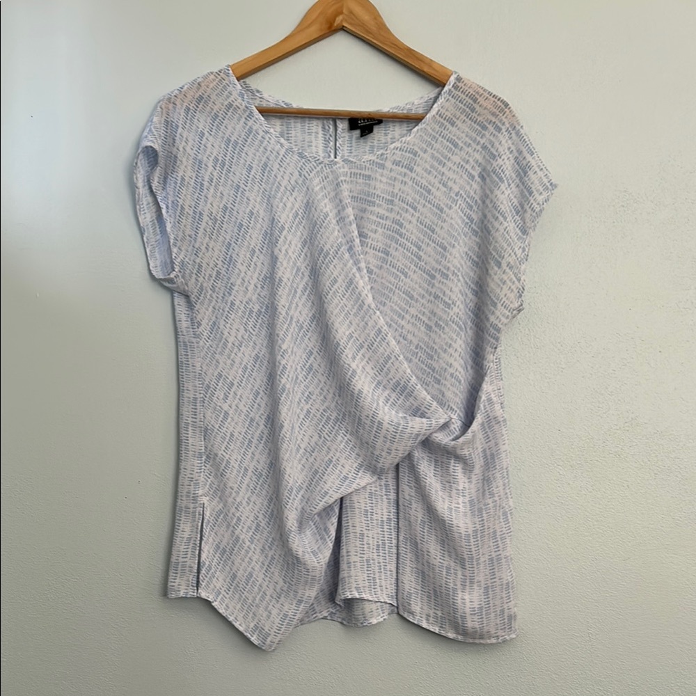 a.n.a Asymmetrical Cap Sleeve Blouse